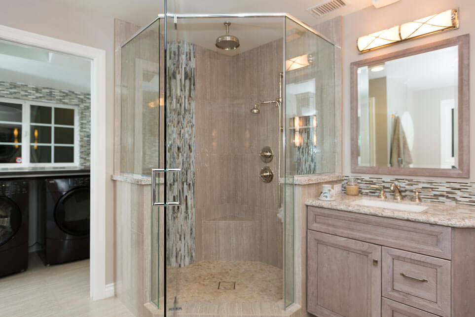 Open Shower Design, Open Bathroom Design 