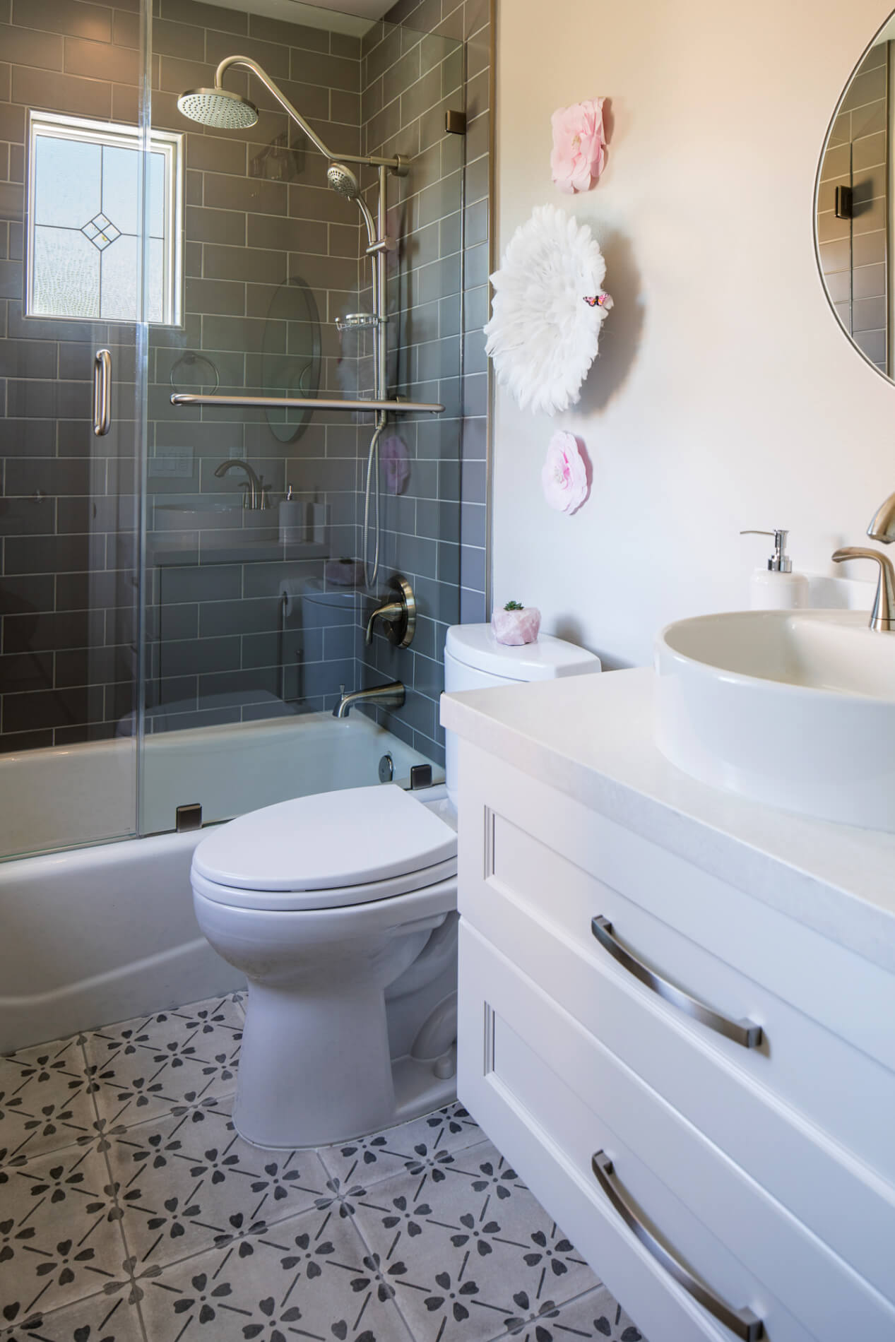 Toilet and shower enclosure