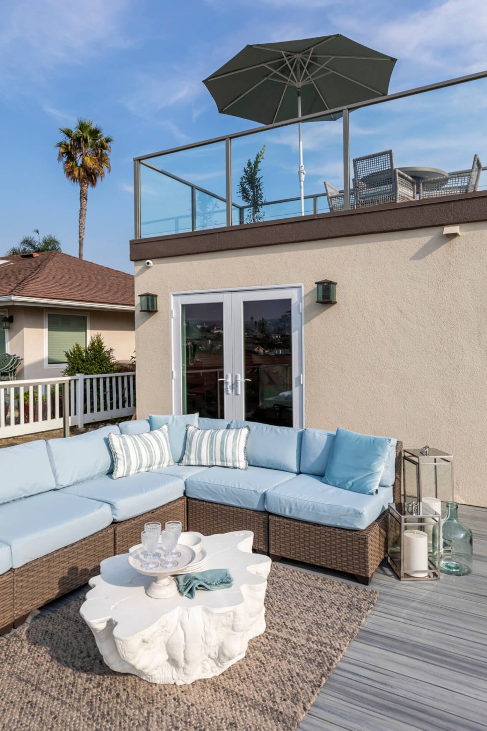 Rustic Color Deck Rustic Deck Design | Orange County – Sea Pointe