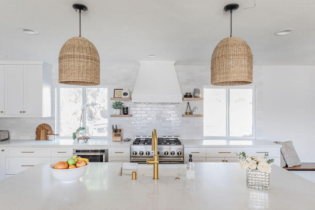 White-and-gold-rustic-kitchen