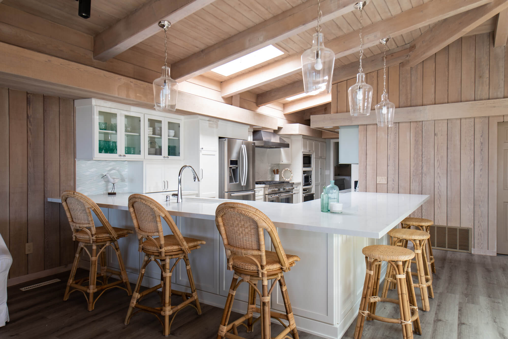 Spacious beach home kitchen remodel in San Clemente