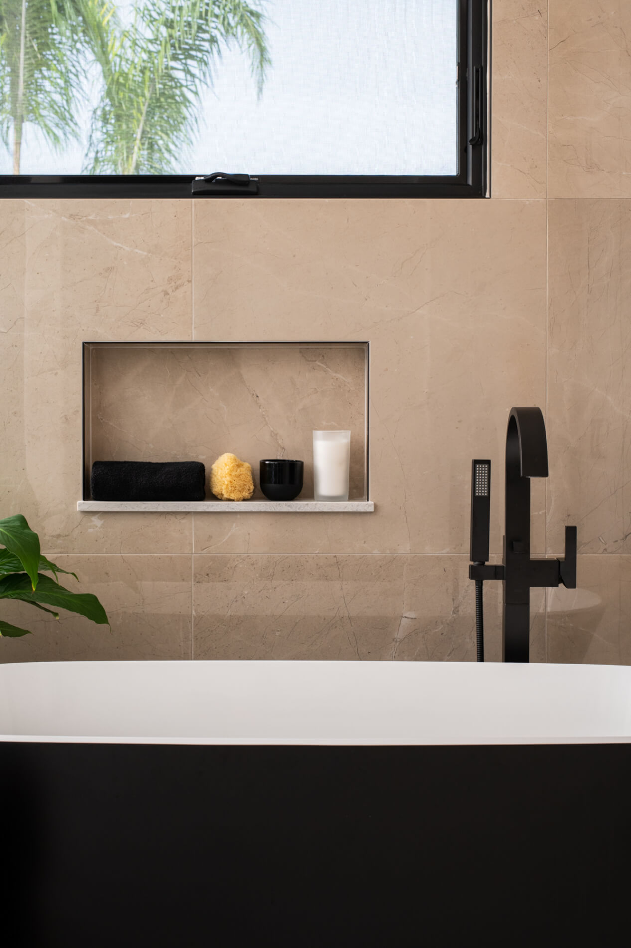 Built-in Shampoo Niche in Remodel