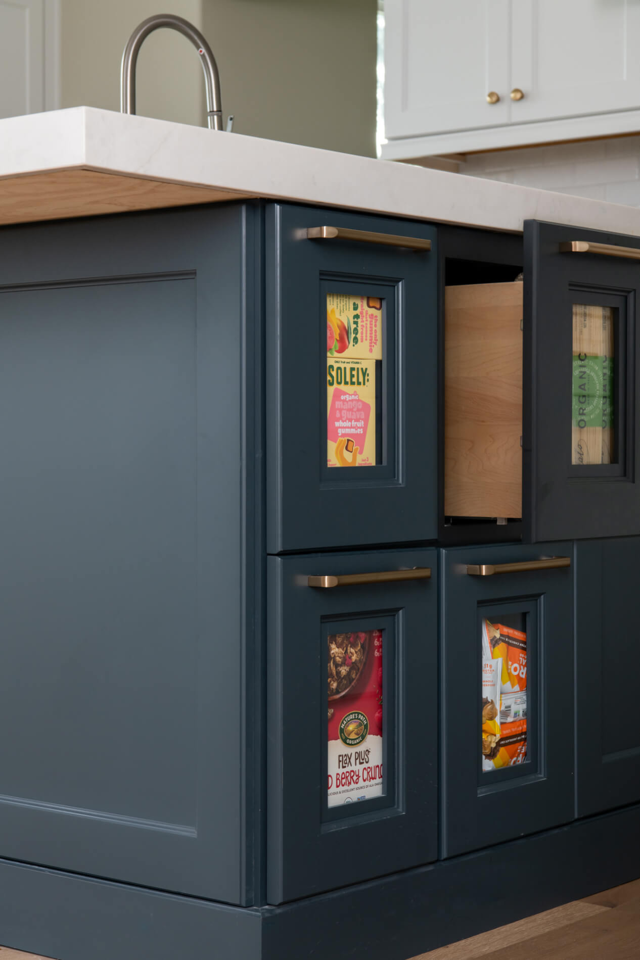 Custom Kitchen Island Cabinetry in remodel