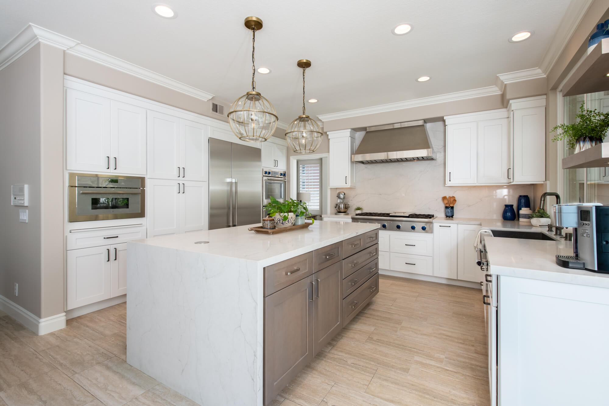 waterfall-kitchen-island-white-orange-county