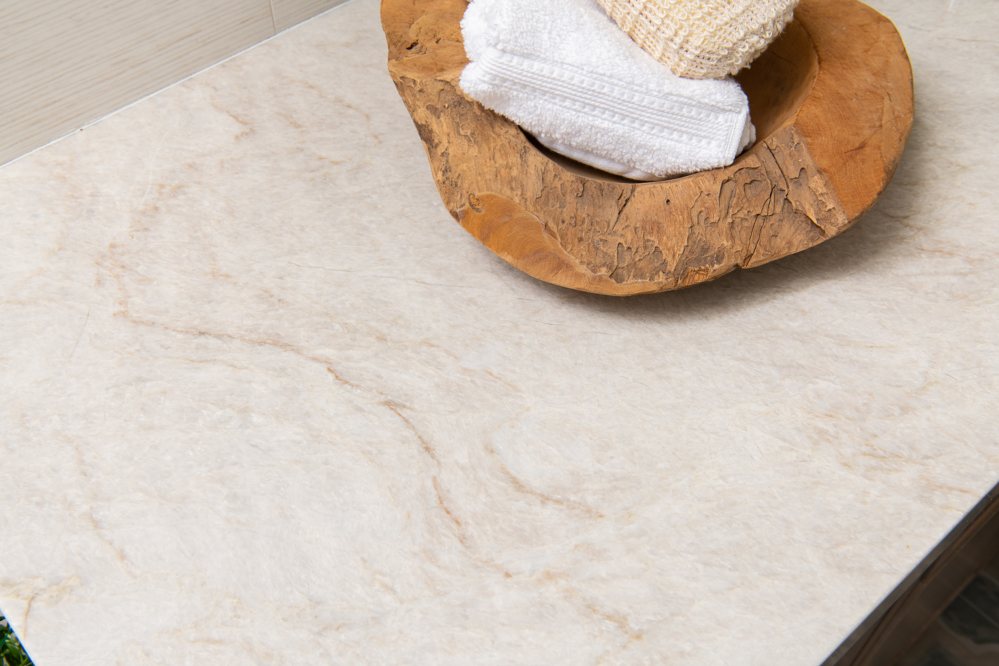 Irvine-Remodel-Polished-Quartzite-Stone-Bathroom-Countertops-Ceasarstone