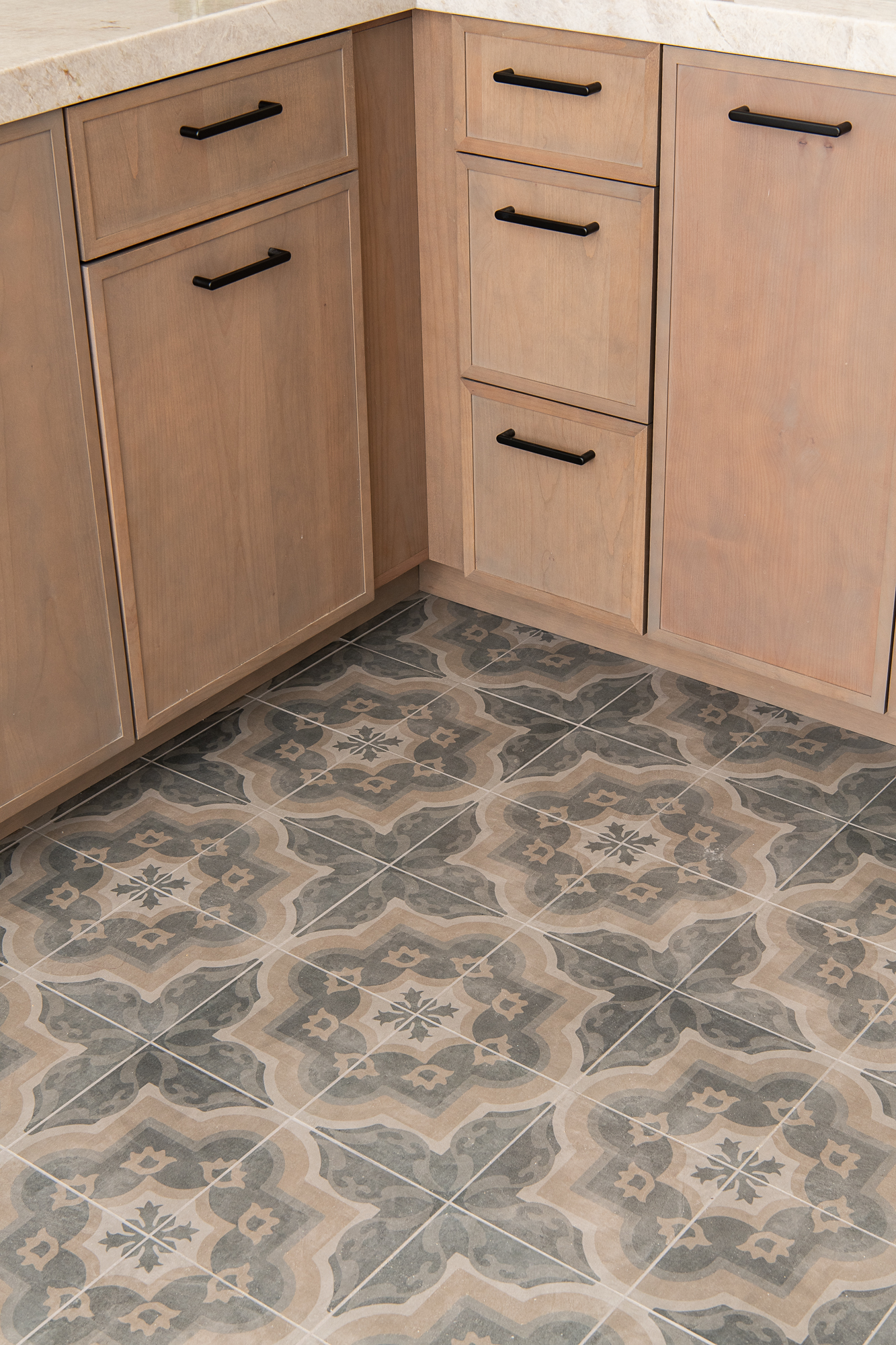 Irvine-Remodel-Porcelain-Patchwork-Tile-Flooring