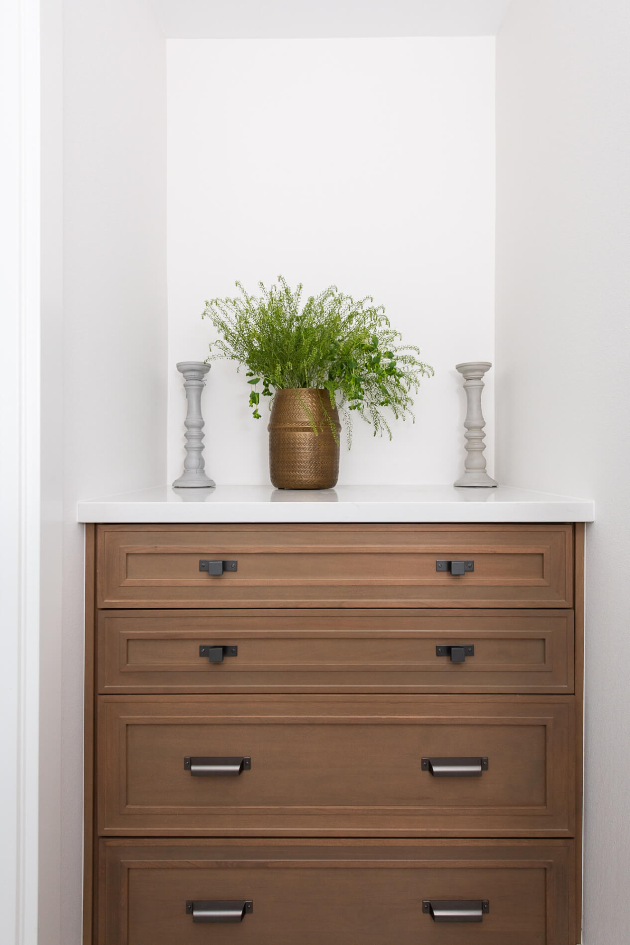 custom built-in cabinetry in water closet