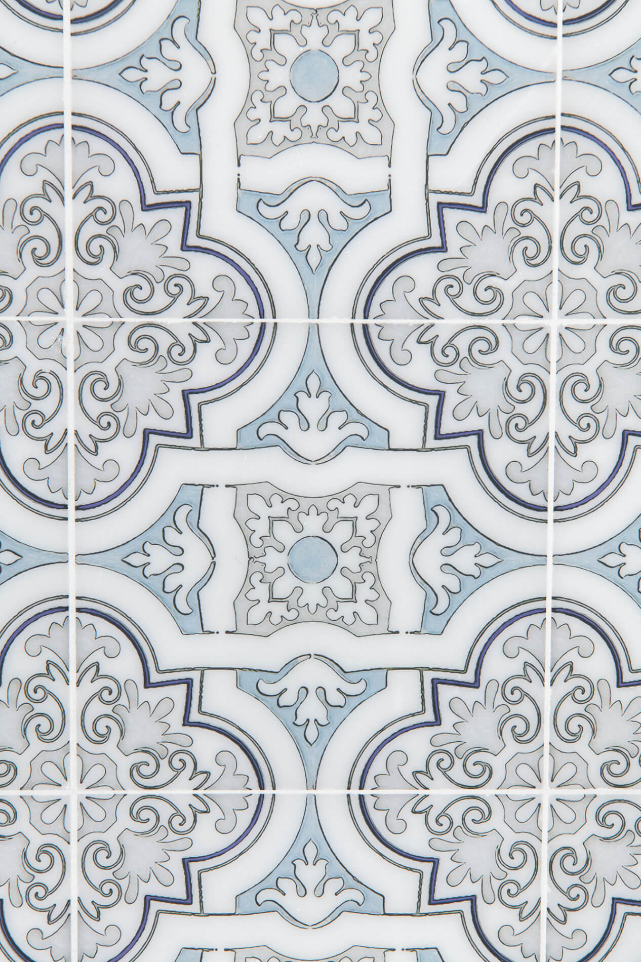 marble-accent-inset-tile-shower-blue-silver