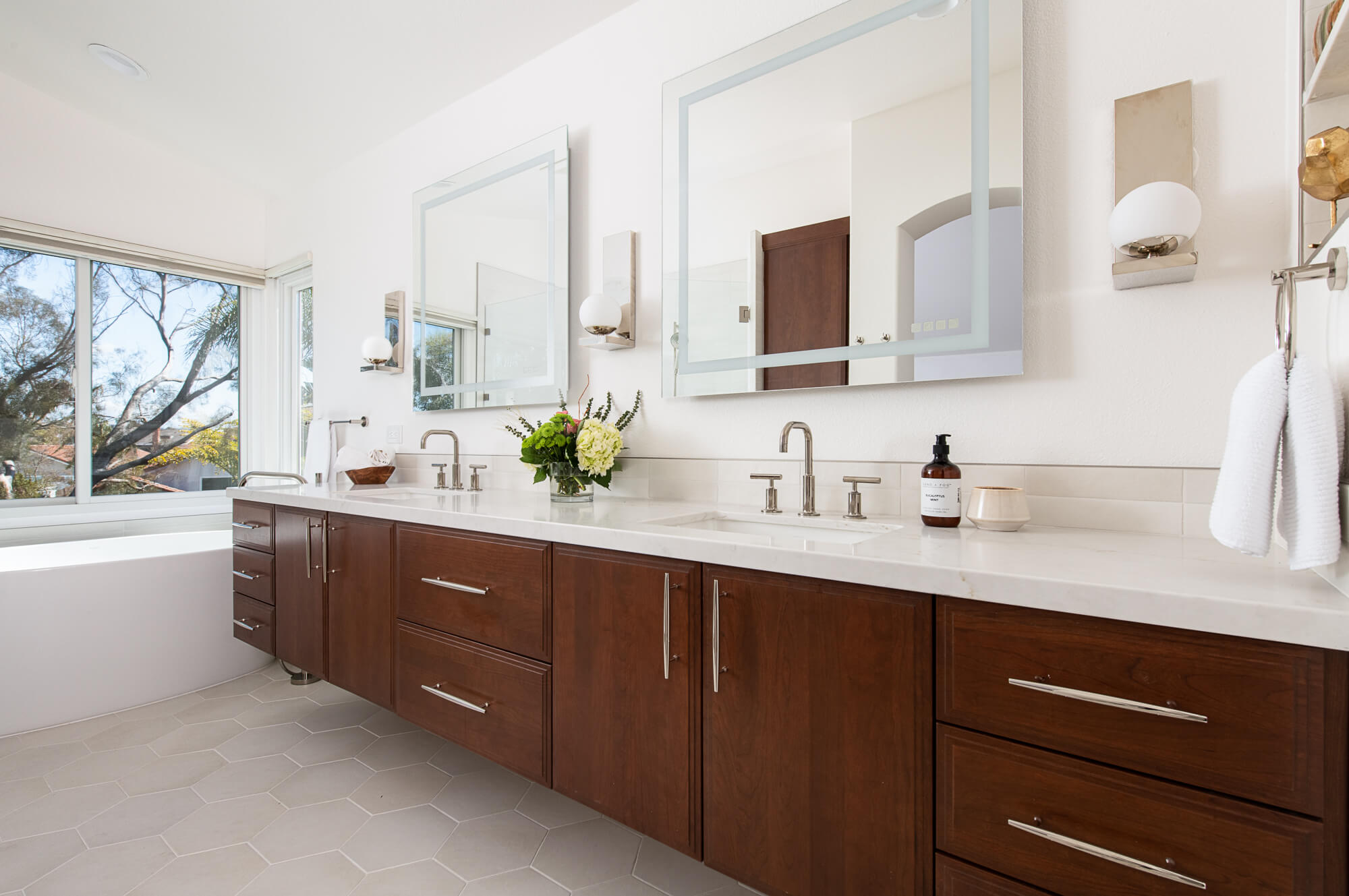 Mid Century Inspired Bathroom Remodel in Monarch Beach