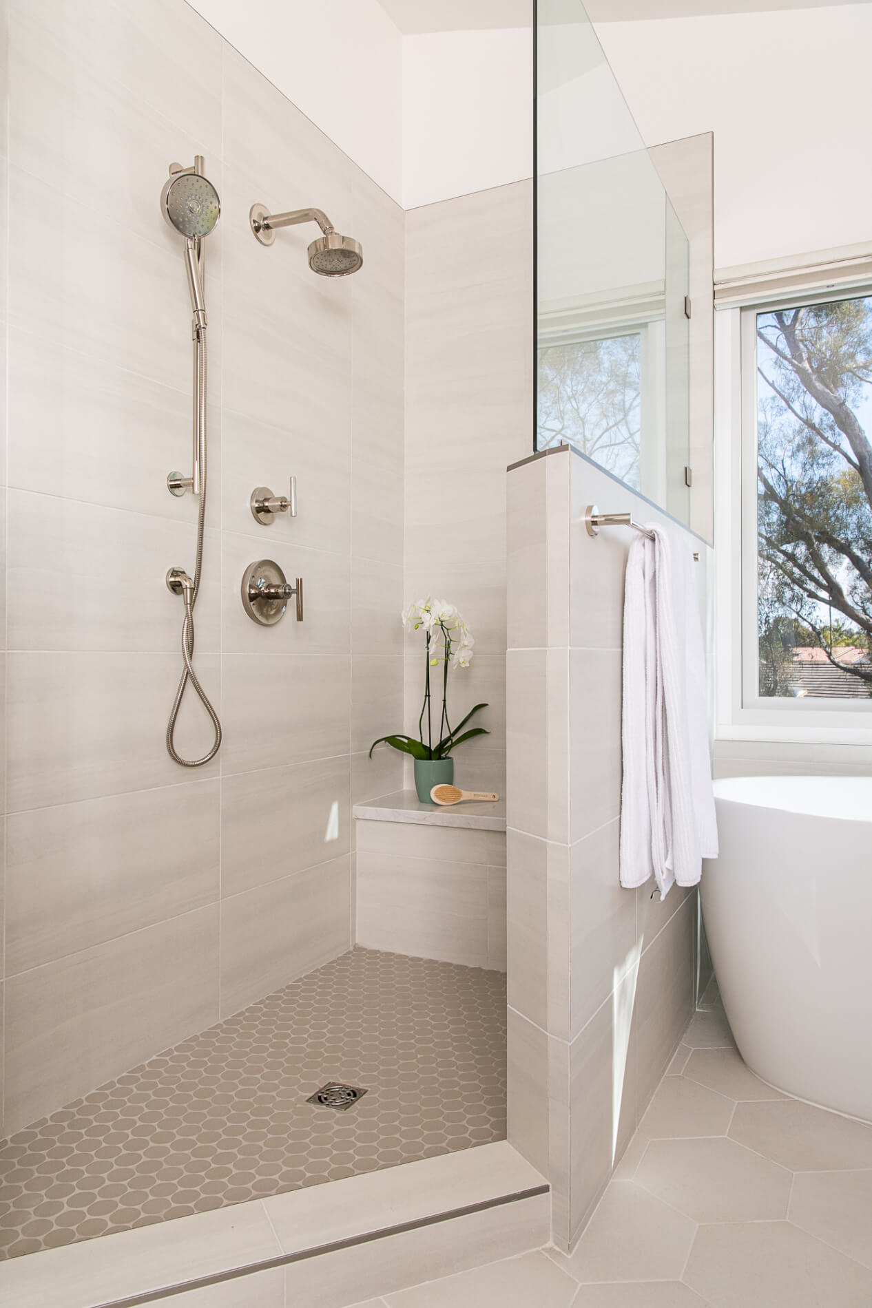 Mid-Century Inspired Bathroom Remodel in Monarch Beach