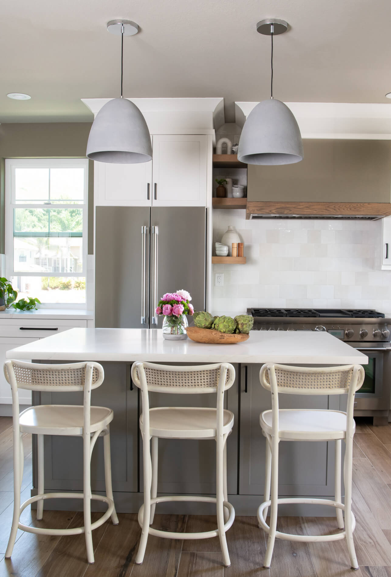 white-oak-floating-shelves-and-under-cabinet-LED-strip-lighting