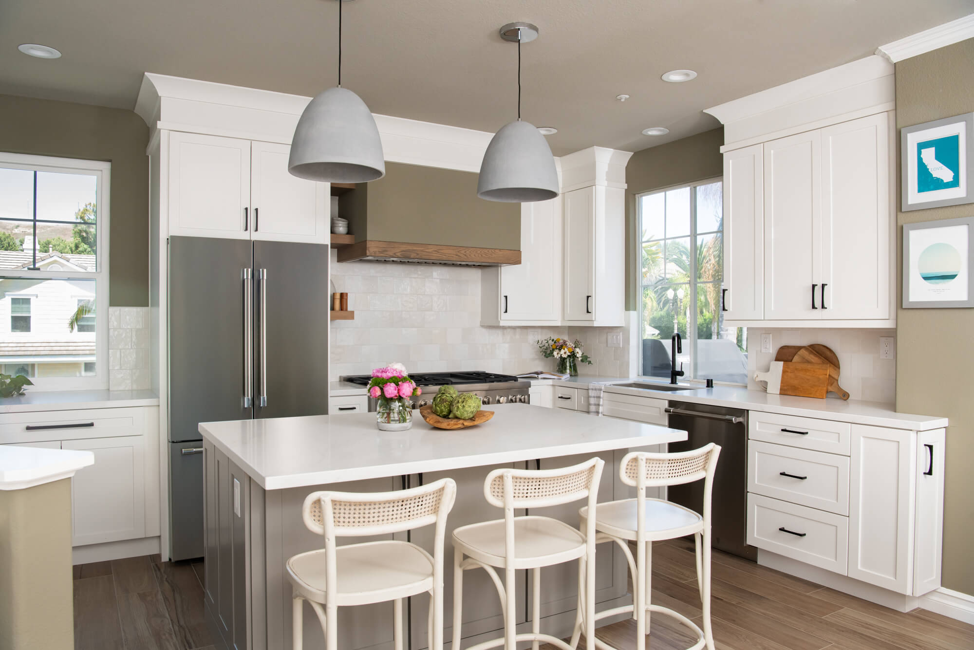 kitchen-island-Mantra-cabinets-in-Omni-Mineral-Gray-soft-close-doors-and-drawers