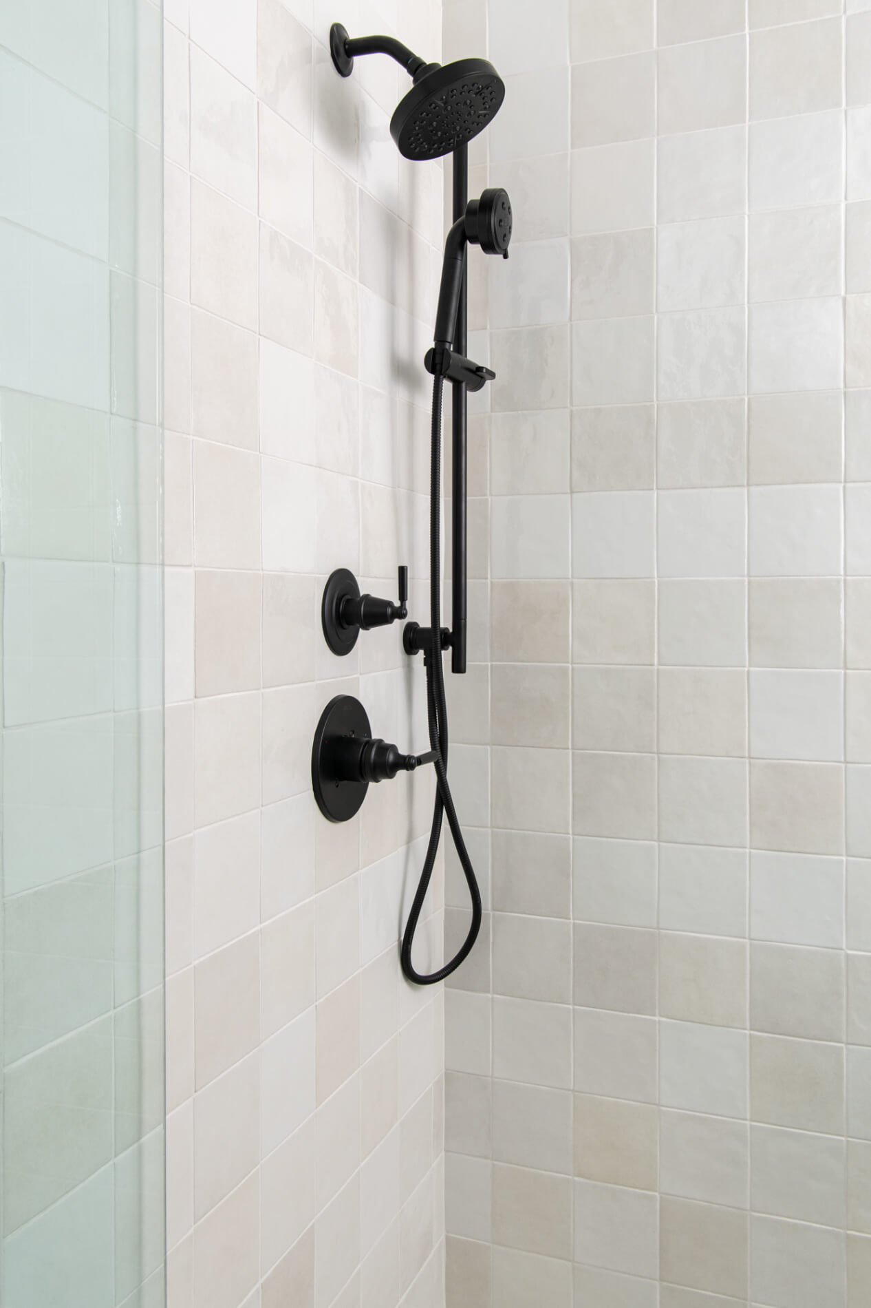 Brizo-Round-Multifunction-handshower-with-hose-on-a-slidebar