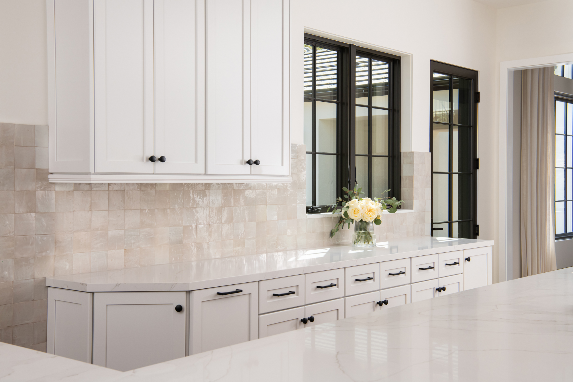 coffee-bar-Maple-Omega-Dynasty-cabinets-with-marion-style-shaker-doors-in-pearl-white