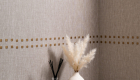 Studs-and-stripes-handcrafted-textured-wallpaper-vertical-brass-on-granite-linen