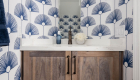 vinyl-wallpaper-on-all-walls-by-Honey+Hank-in-Deco-Fan-Indigo-pattern