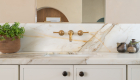 undermount-sink-with-antique-aged-brass-faucet