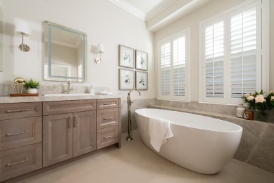 A Stunning Primary Bathroom Remodel in Newport Coast