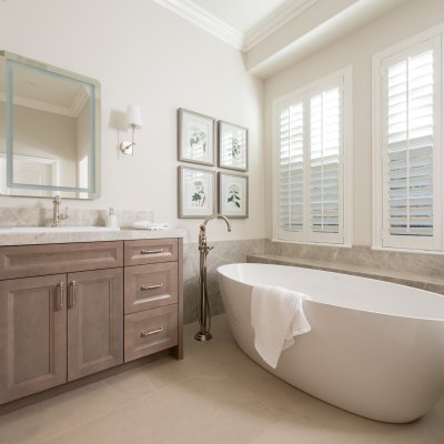 A Stunning Primary Bathroom Remodel in Newport Coast