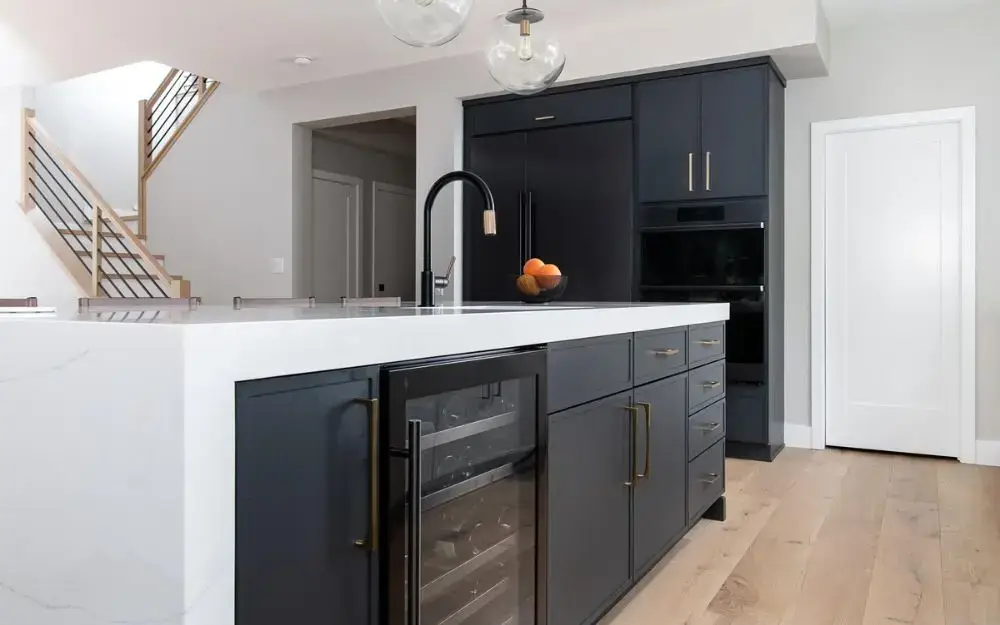 built-in-wine-refrigerator-kitchen-island