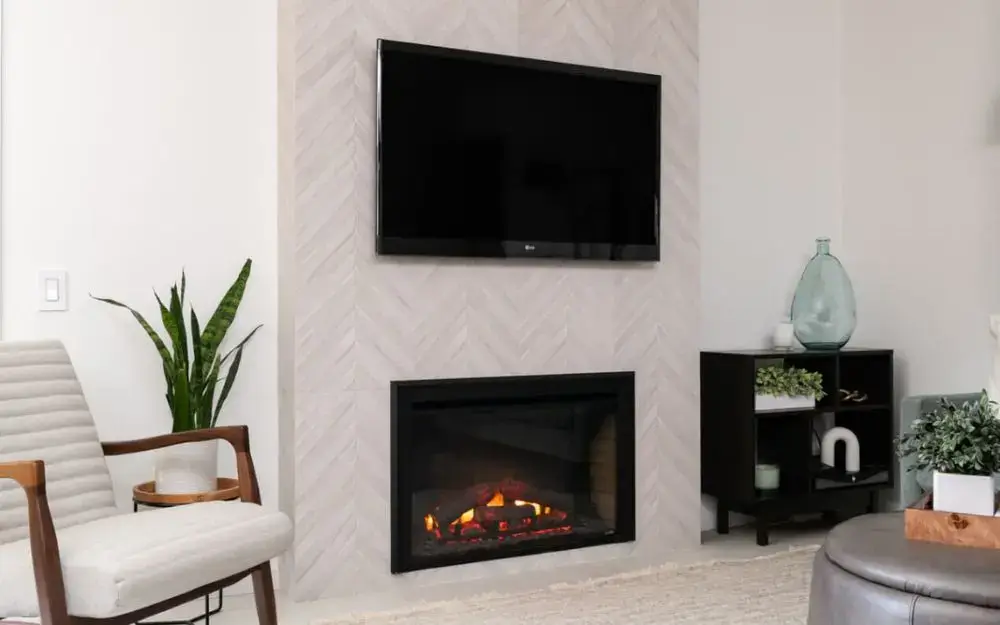 closer-look-at-fireplace-and-living-room-refresh-Bellacor-dover-black-and-vintage-brass-light-sconce