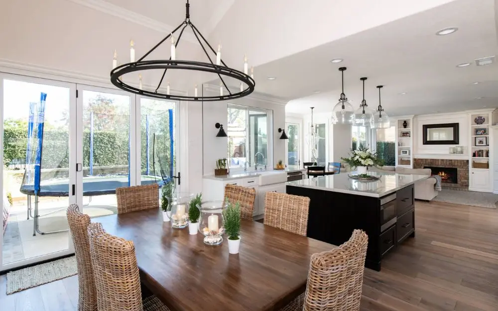 Open floorplan created by wall removal - Custom Remodeling Ideas