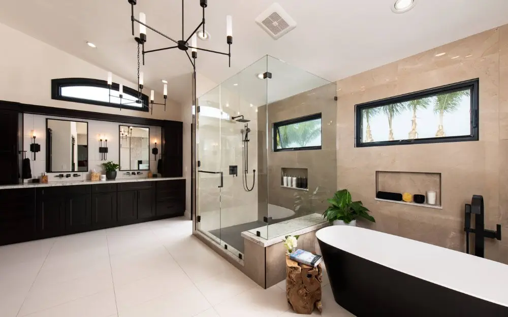 Anaheim Hills bathroom remodel - spa-like bathroom