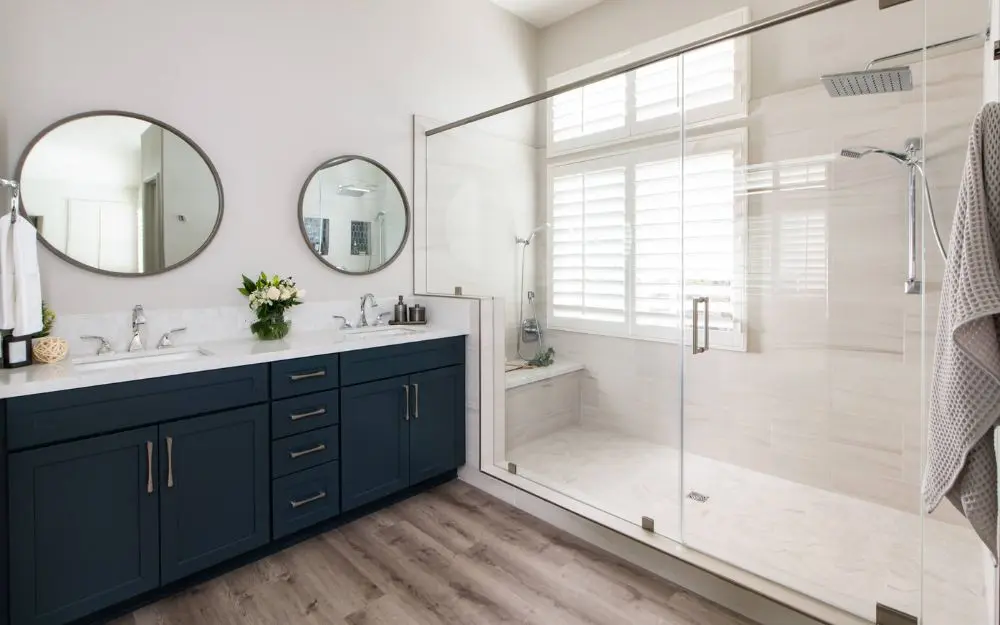 Spacious master bathroom remodel in Foothill Ranch