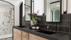 sea-pointe-design-and-remodel-honed-quartz-countertop-with-waterfall-edges-in-Broadway-black