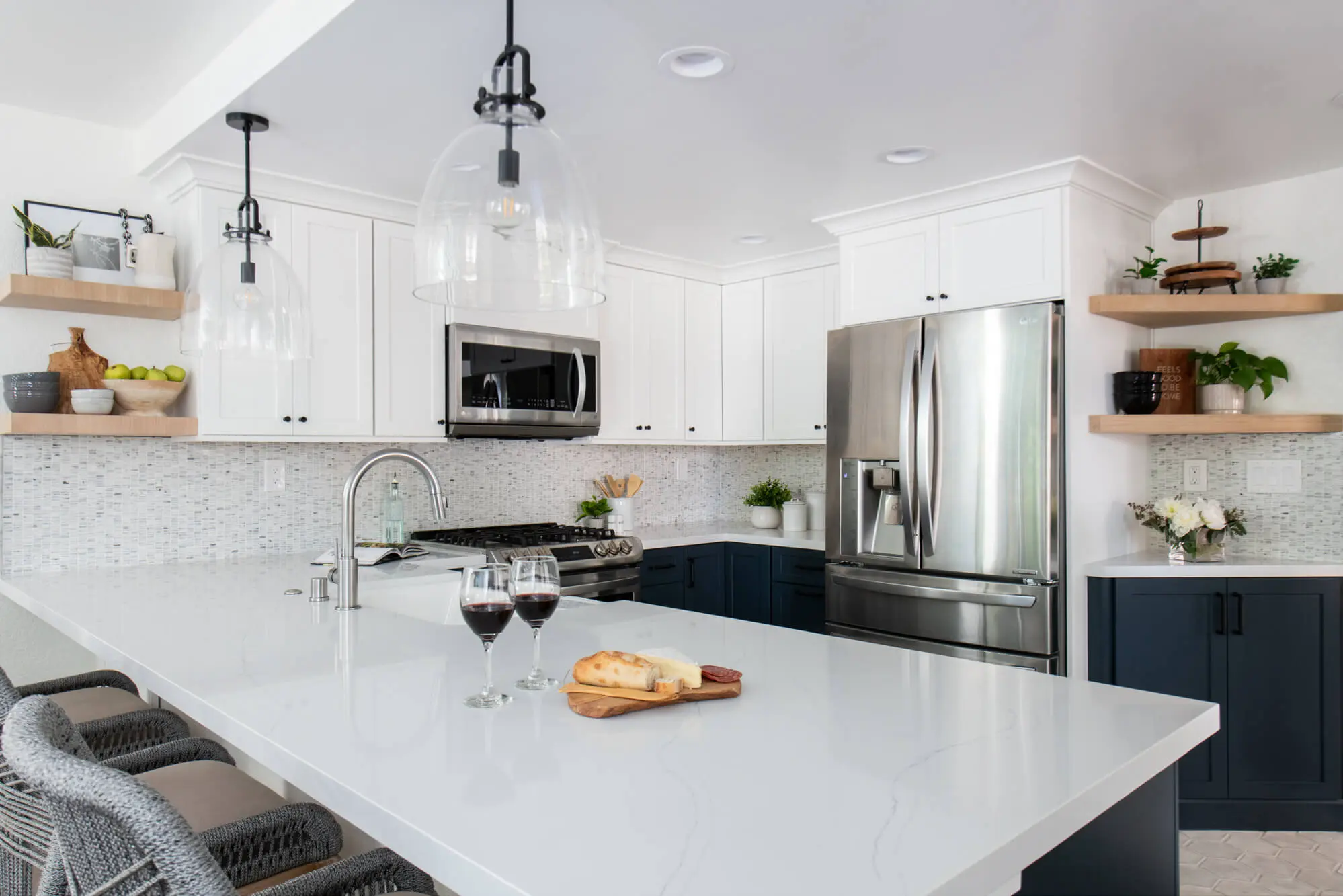 Calacatta Trevi quartz countertops in Laguna Niguel kitchen remodel