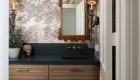 Sea-Pointe-Design-And-Remodel-undermount-bathroom-sink-in-gunmetal-black-with-two-handle-wall-mounted-bathroom-faucets-and-pulls-in-antique-brass