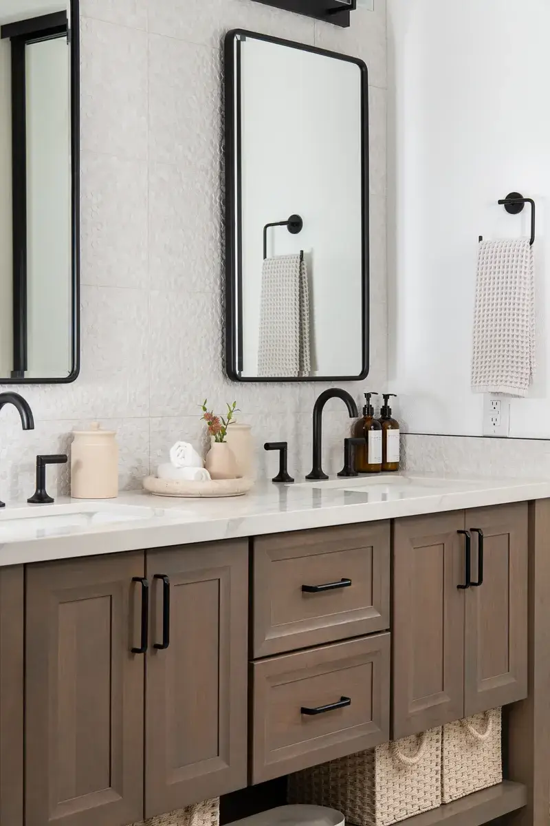 Upgrade your bathroom vanity to improve the room's design and function