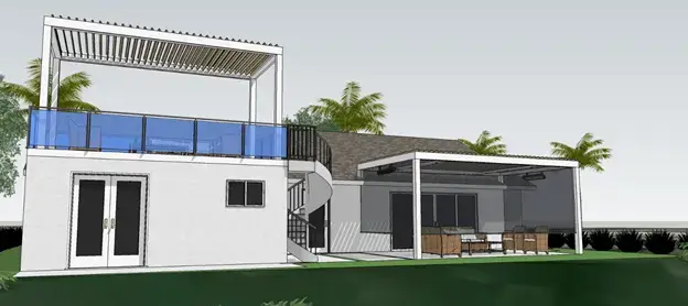 3D color deck renderings