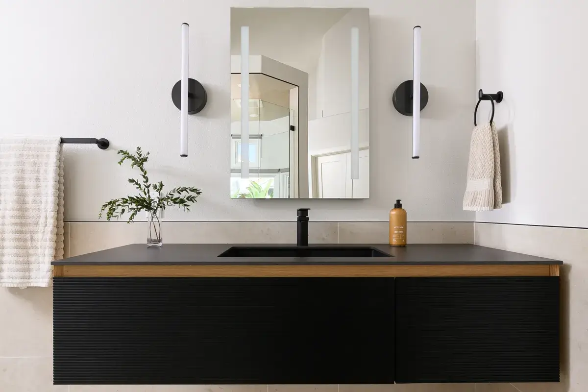 matte-black-wall-mount-modern-floating-bathroom-vanities-with-matte-black-parallel-single-handle-faucets