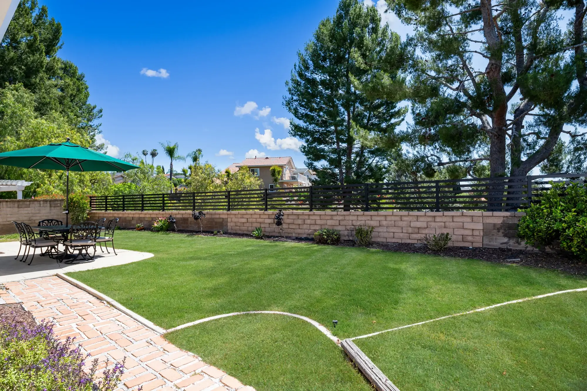 new-black-powder-coated-aluminum-fencing-adds-elegance-to-the-backyard