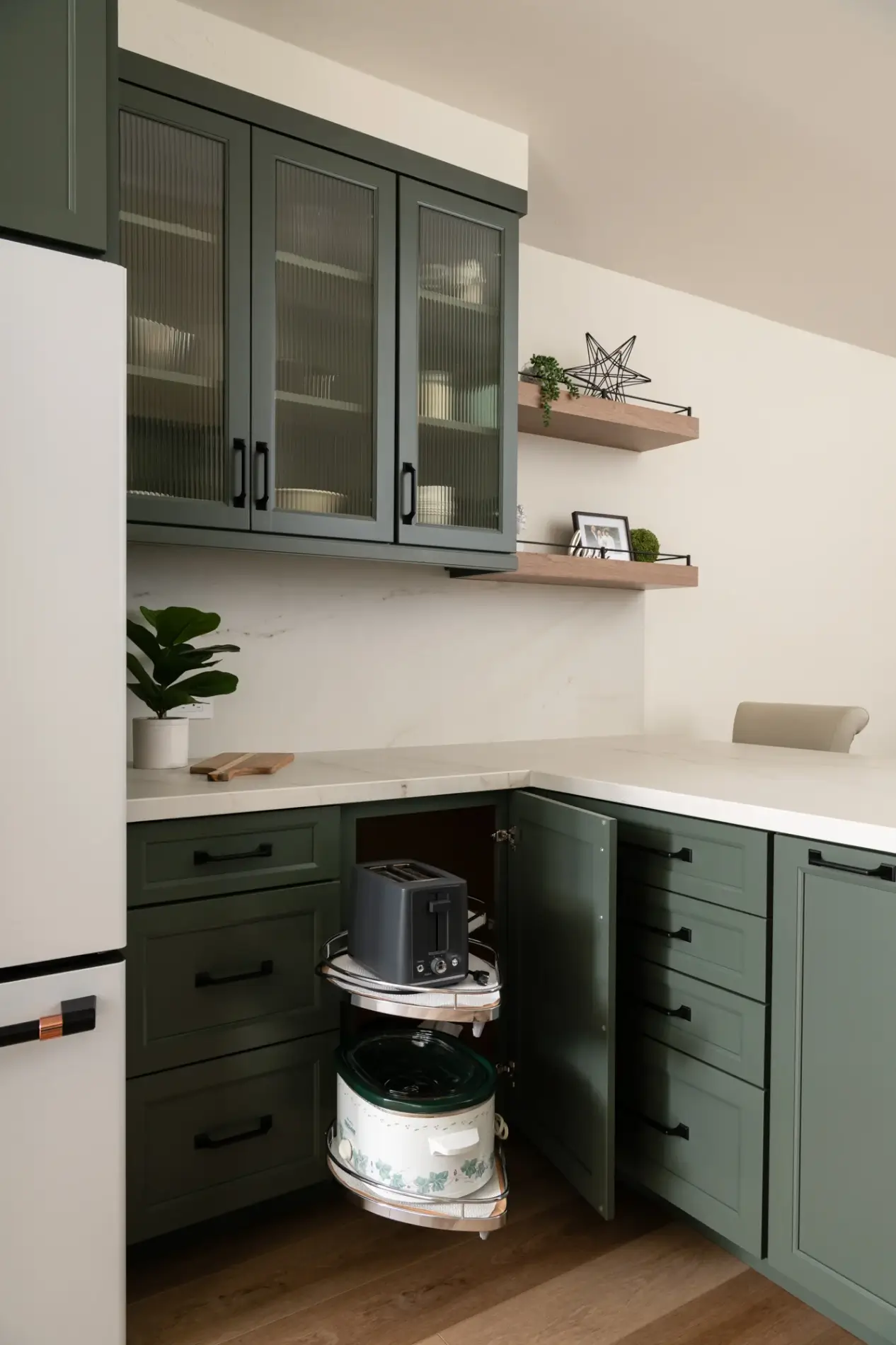 two-wood-floating-shelves-with-gallery-railings-add-storage-options-and-visual-interest