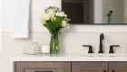 countertops-and-niche-shelves-and-shower-bench-seat-in-polished-quartz-Arabescato-Como-finish