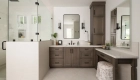 tile-backsplash-exterior-of-shower-pony-wall-and-tub-surround-in-porcelain-in-the-Sparkle-series-with-Linear-finish