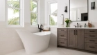white-undermount-sinks-with-2-handle-widespread-bathroom-faucets-in-matte-black