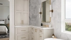 marble-flooring-by-Artmore-White-series-in-Bianco-Dolomite-and-Pillow-Edge-finish