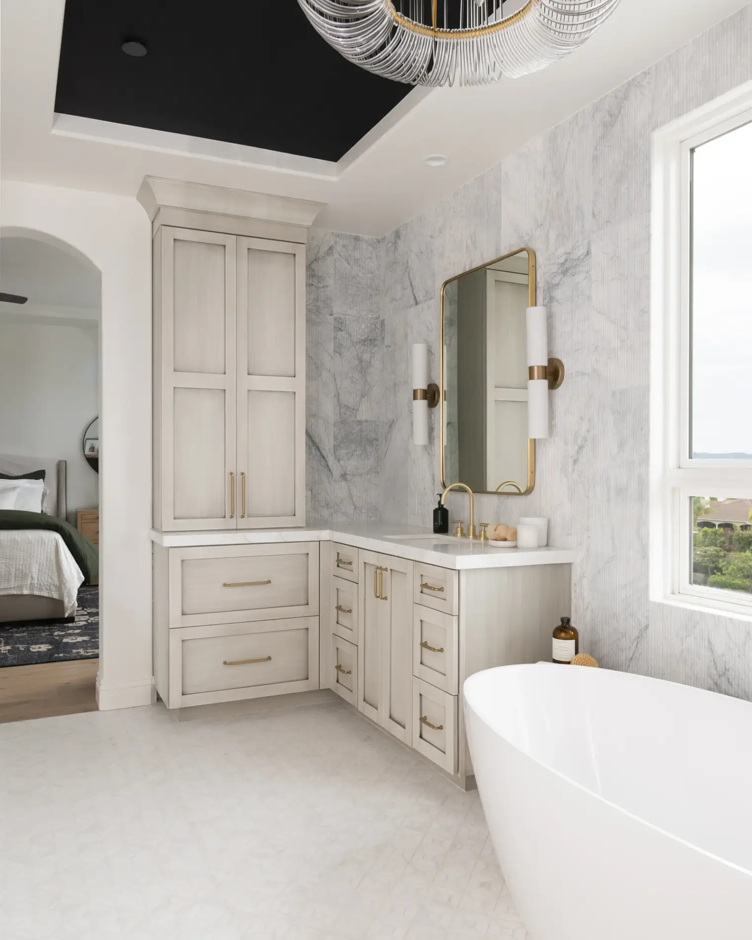 marble-flooring-by-Artmore-White-series-in-Bianco-Dolomite-and-Pillow-Edge-finish